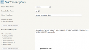 Wp-PostViews-Options-and-Settings