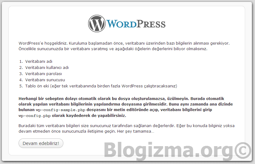 Wordpress Kurulumu Resimli Anlatım Görsel