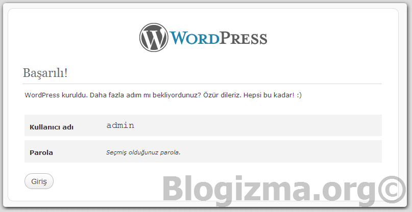 Wordpress Kurulumu Resimli Anlatım Görsel