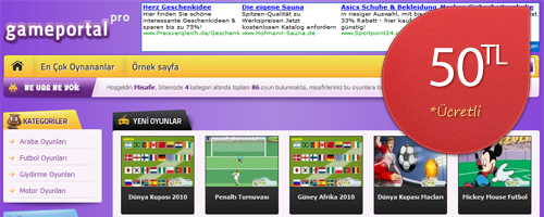 WordPress Oyun Portalı Teması